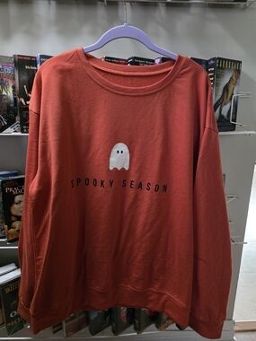 Spooky Season Women's Pullover Sweatshirt - Red